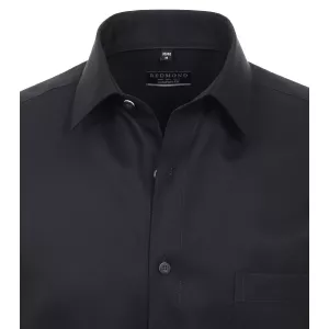 Chemise business manche longue noire de 2XL à 6XL-3XL