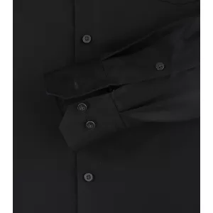 Chemise business manche longue noire de 2XL à 6XL-3XL