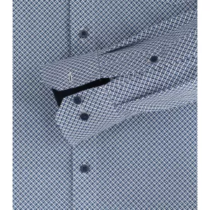 Chemise business manche longue Motif Marine et bleu de 2XL à 6XL-4XL