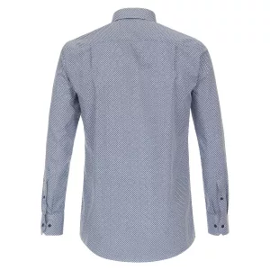 Chemise business manche longue Motif Marine et bleu de 2XL à 6XL-4XL