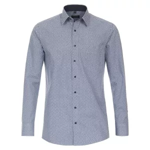 Chemise business manche longue Motif Marine et bleu de 2XL à 6XL