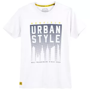 T-shirt Urban Style blanc imprimé tendance-3XL