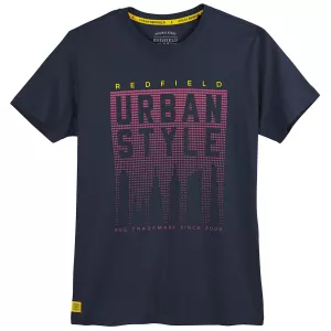 T-shirt Urban Style bleu nuit imprimé tendance