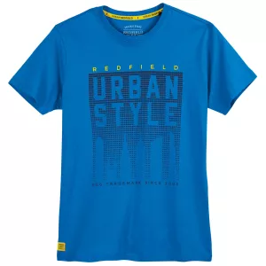 T-shirt Urban Style bleu royal imprimé tendance