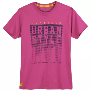 T-shirt Urban Style rose dahlia imprimé tendance