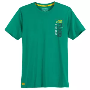 T-shirt vert Urban Systems imprimé devant