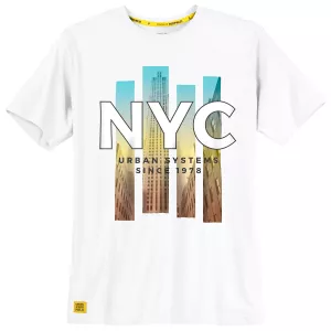 T-shirt manche courte blanc de 3XL à 10XL NYC