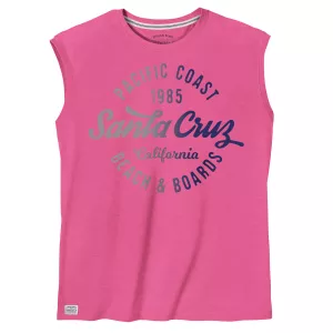 Débardeur Santa Cruz rose style californien