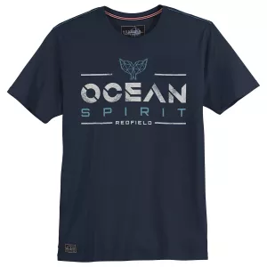 T-shirt manche courte bleu nuit de 3XL à 10XL Ocean Spirit