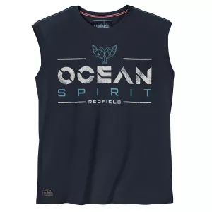 Débardeur Ocean Spirit bleu nuit esprit marin