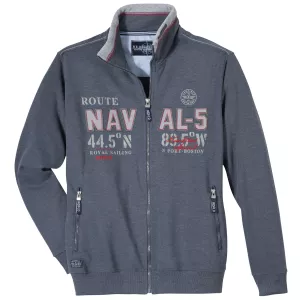 Veste Sweat zippée gris anthracite 3XL 