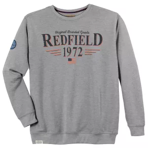 Sweat Redfield logo vintage Mélange de gris clair