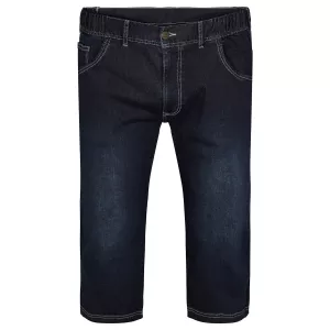North56°4 jeans mode capri bleu foncé délavé de 2XL à 7XL-3XL