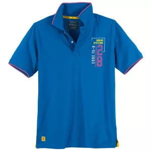 Polo sportif bleu royal de 3XL à 10XL URBAN SYSTEMS