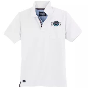 Polo piqué blanche de 3XL à 10XL