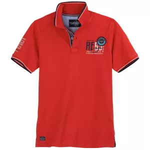 Polo piqué paprika de 3XL à 10XL