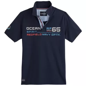 Polo piqué bleu nuit de 3XL à 10XL Ocean Spirit RF65