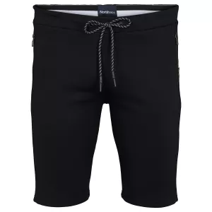 Bermuda taille élastique  noir grande taille 2XL - 8XL-2XL