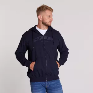 Sweat cardigan à capuche bleu marine 3XL à 8XL-7XL