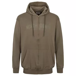 Sweat cardigan à capuche vert olive 3XL à 8XL