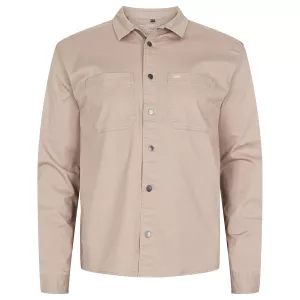 Surchemise à pression Beige clair