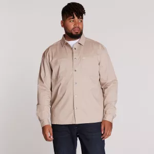 Surchemise à pression Beige clair-4XL