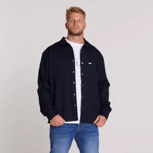 Surchemise à pression bleu marine-8XL