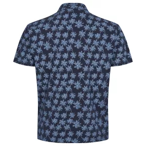 North 56.4 Polo  bleu motif floral de 2XL à 4XL-3XL
