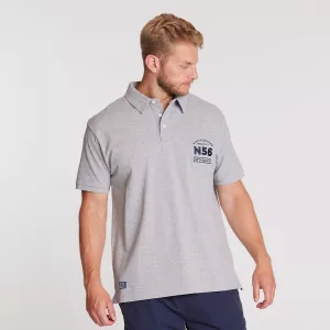North 56.4 Polo jersey Mélange de gris clair de 2XL à 8XL-2XL