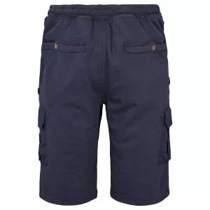 Short sweat cargo bleu marine grande taille 2XL - 8XL-2XL