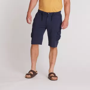Short sweat cargo bleu marine grande taille 2XL - 8XL-2XL