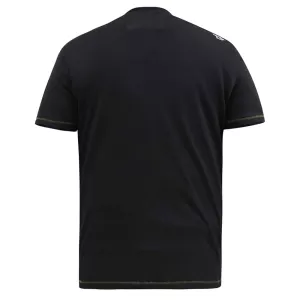 T-shirt noir délavé manche courte 3XL à 8XL-6XL