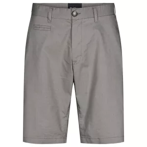 Short chino stretch effet ligné kaki clair-P46