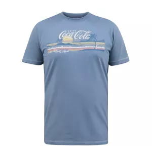 T-shirt bleu clair manche courte 3XL à 6XL - Coca-Cola Beach