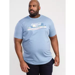 T-shirt bleu clair manche courte 3XL à 6XL - Coca-Cola Beach-4XL