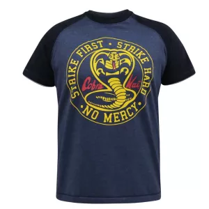 T-shirt Cobra Kai D555 Mélange de bleu marine