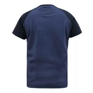 T-shirt Cobra Kai D555 Mélange de bleu marine-5XL