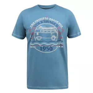 T-shirt D555 VW Camper Van turquoise -4XL