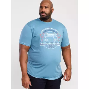 T-shirt D555 VW Camper Van turquoise -5XL