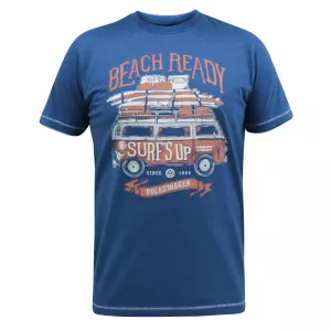 T-shirt Mélange de bleu manche courte 3XL à 10XL -  VW Surf