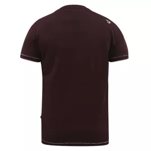 T-shirt D555 Mélange de bordeaux motif guitare électrique-3XL