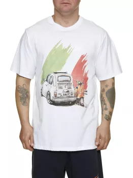 T-shirt manche courte blanc de 3XL à 8XL - Italia