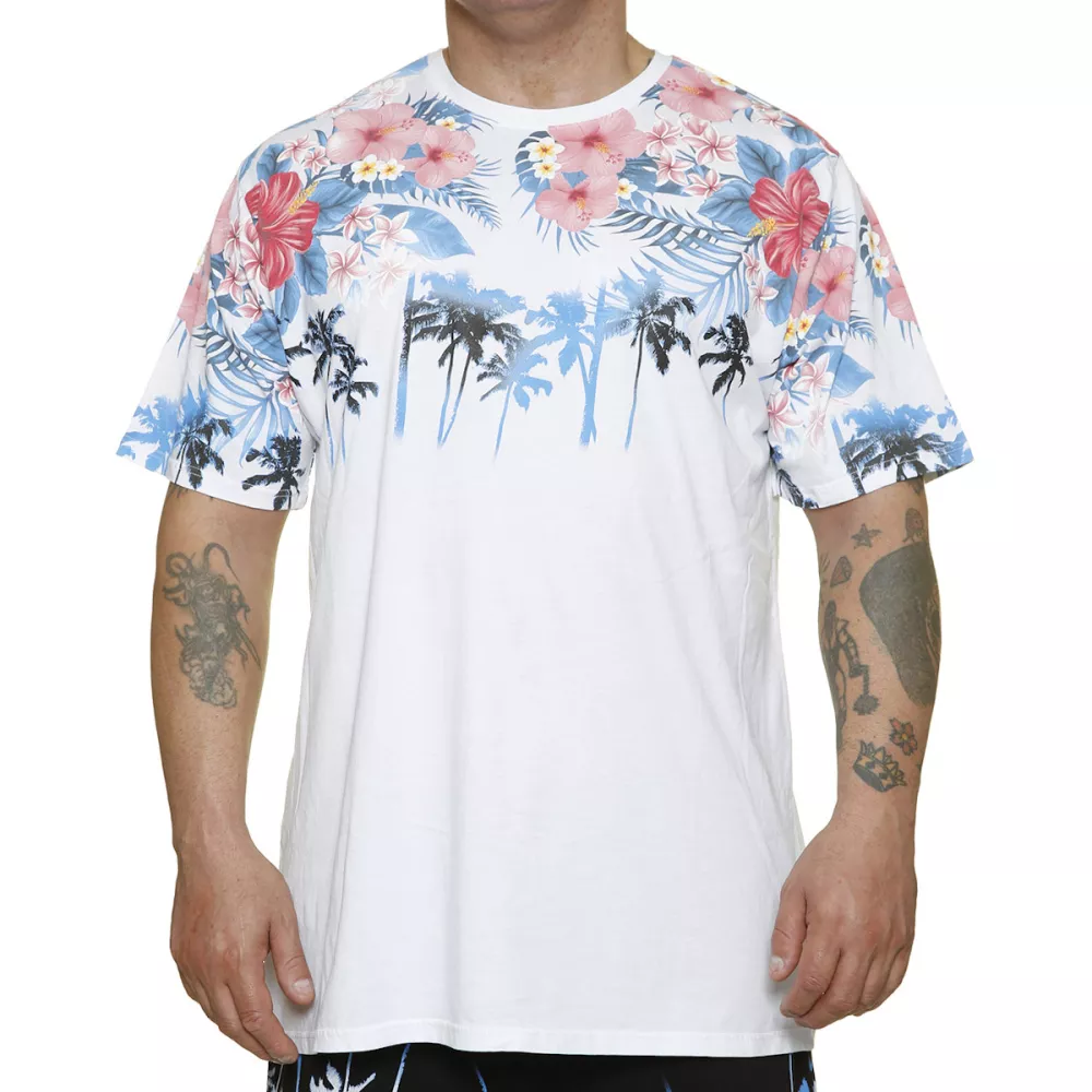 T-shirt manche courte blanc de 3XL à 8XL - Fiori-3XL