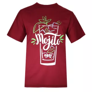 T-shirt manche courte bordeaux de 3XL à 8XL - Mojito
