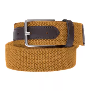 Ceinture élastique Jaune ocre de 130 cm à 190 cm-C145