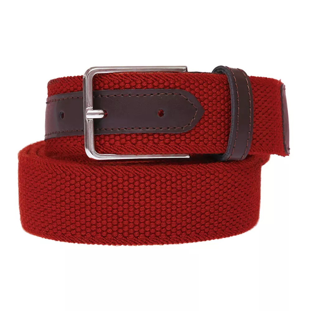 Ceinture élastique rouge de 130 cm à 190 cm-C130