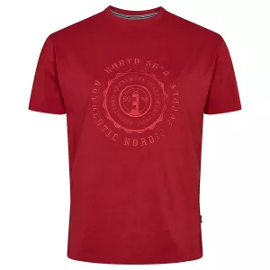 North 56°4 T-shirt manche courte Carmin 3XL à 10XL - Authentic Nordic Supply-6XL