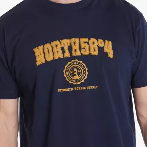 North 56°4 T-shirt manche courte bleu marine 3XL à 10XL - Authentic Nordic-6XL