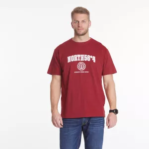 T-shirt North 56 4 Carmin imprimé Authentic Nordic-6XL