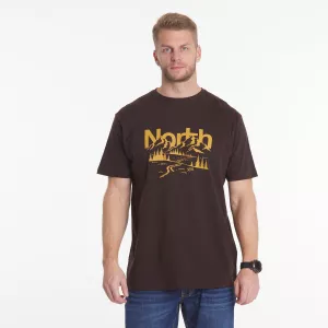 North 56°4 T-shirt manche courte Brun Foncé 3XL à 8XL - Mountain-4XL